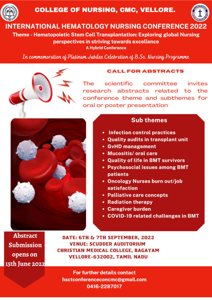 International Hematology Nursing Conference 2022 Sep 6th & 7th, 2022